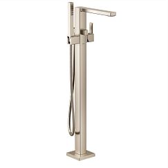 MOEN S905BN 90 Degree One-Handle Tub Filler Includes Hand Shower - Brushed Nickel