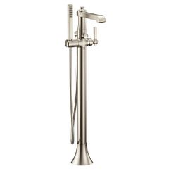 MOEN S931BN Flara One-Handle Tub Filler Includes Hand Shower In Brushed Nickel
