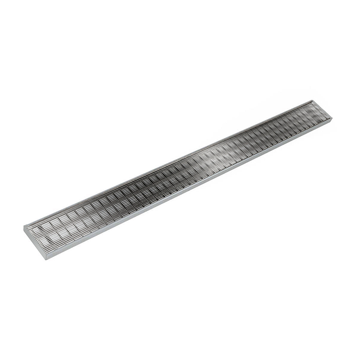 INFINITY DRAIN SAG 10060 PS SAG 100 60" S-PVC Series Complete Kit with 4" Wedge Wire Grate in Polished Stainless