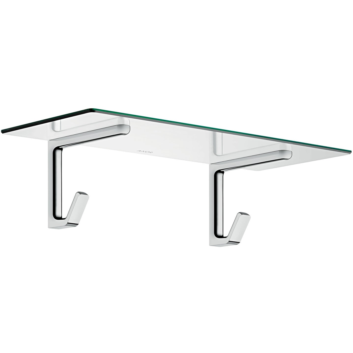 AXOR 42842000 Universal SoftSquare Towel Shelf with Robe Hooks - Chrome