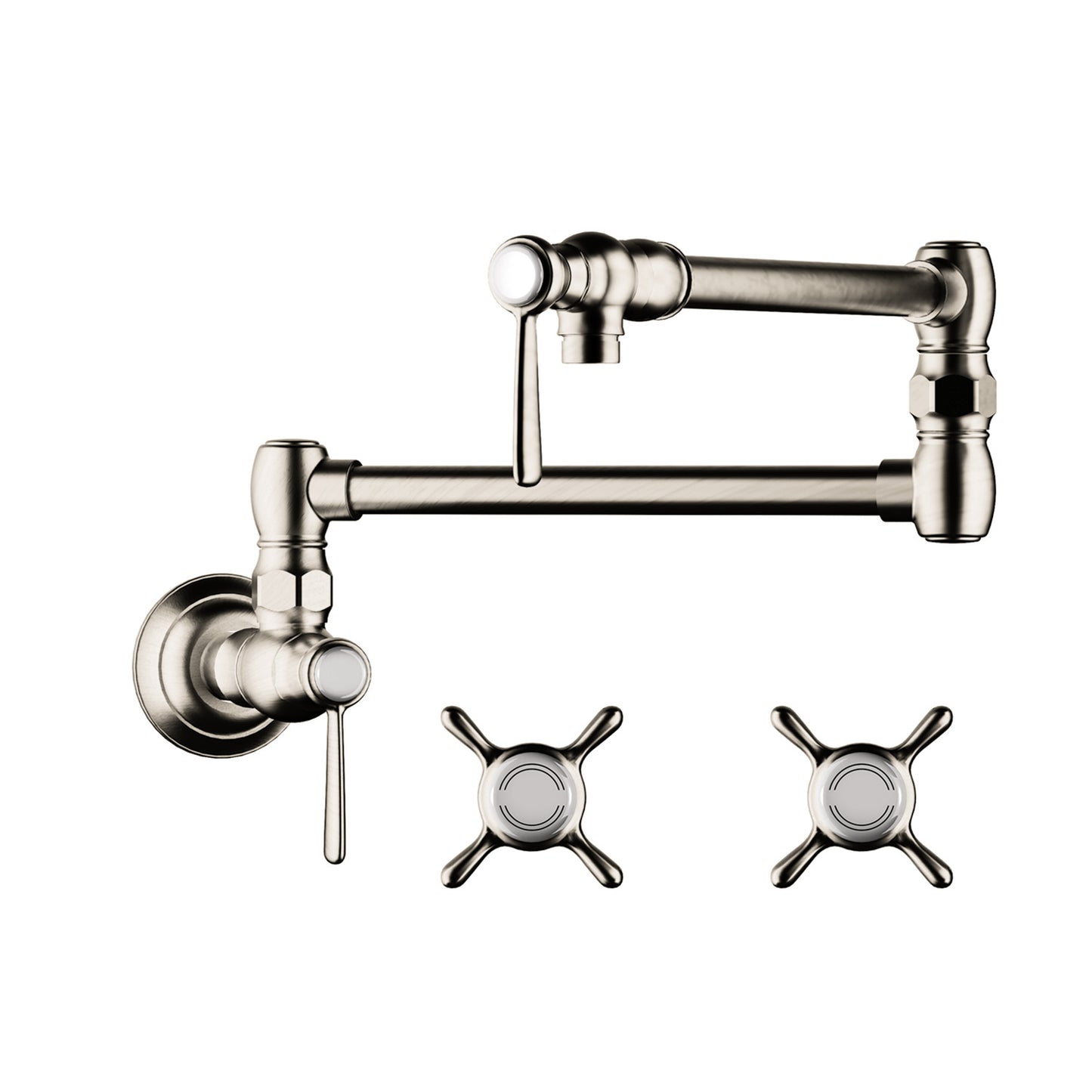 AXOR Montreux Pot Filler, Wall-Mounted in Polished Nickel