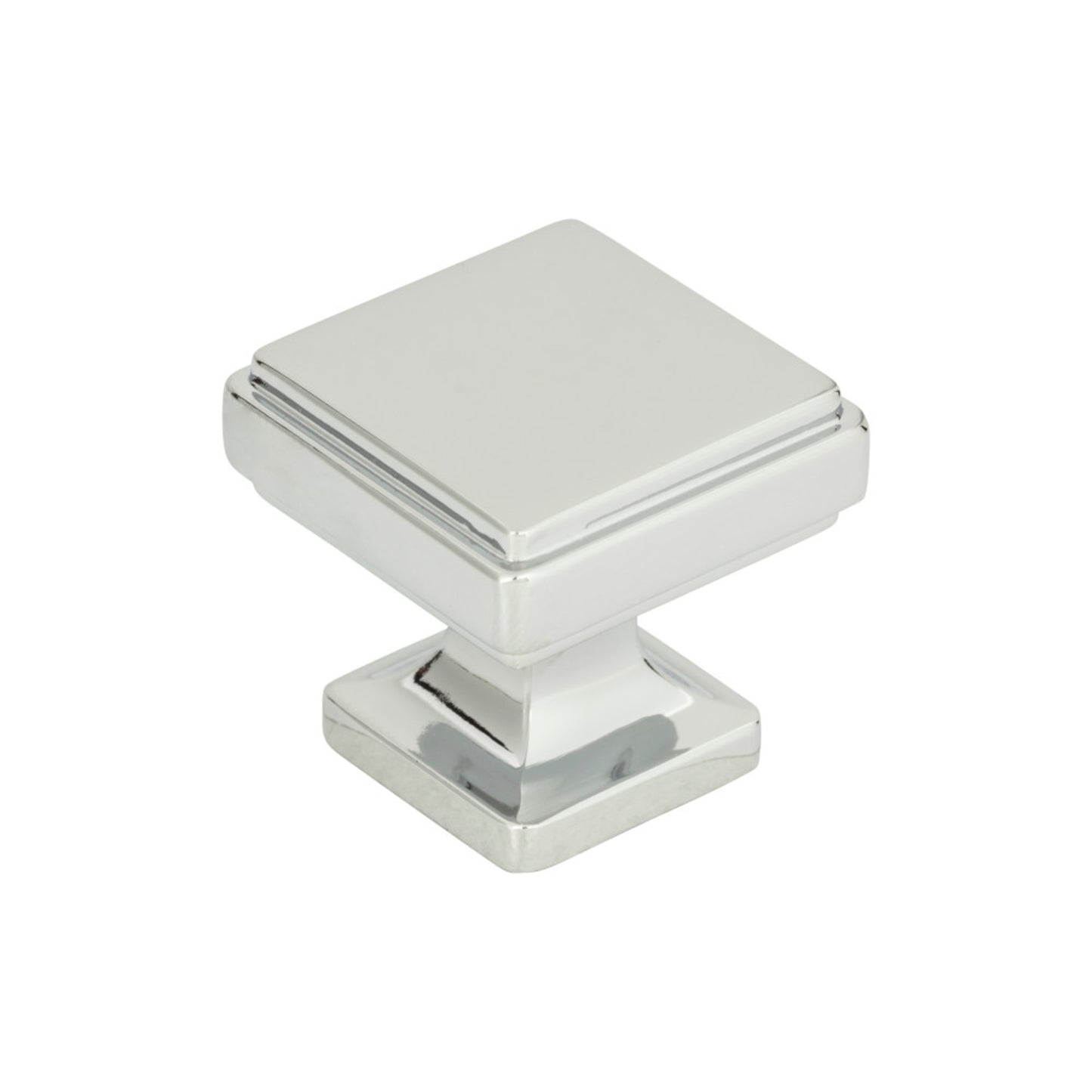 ATLAS A201-CH Kate 1 1/4" Length Square Knob - Polished Chrome