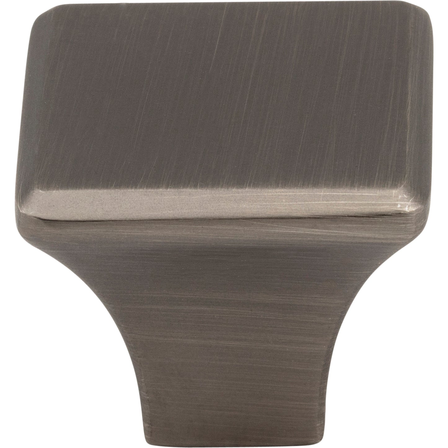 JEFFREY ALEXANDER 972BNBDL Marlo 1-1/8" Length Square Knob - Brushed Pewter