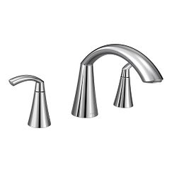 MOEN T373 Glyde Two-Handle Roman Tub Faucet In Chrome