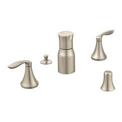 MOEN T5220BN Eva Two-Handle Bidet Faucet In Brushed Nickel