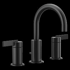 MOEN T6222BL Cia Two-Handle Bathroom Faucet In Matte Black