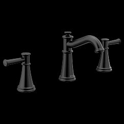 MOEN T6405BL Belfield Two-Handle Bathroom Faucet In Matte Black