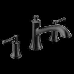 MOEN T683BL Dartmoor Two-Handle Roman Tub Faucet In Matte Black