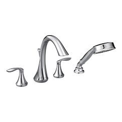 MOEN T944 Eva Two-Handle Roman Tub Faucet Includes Hand Shower In Chrome