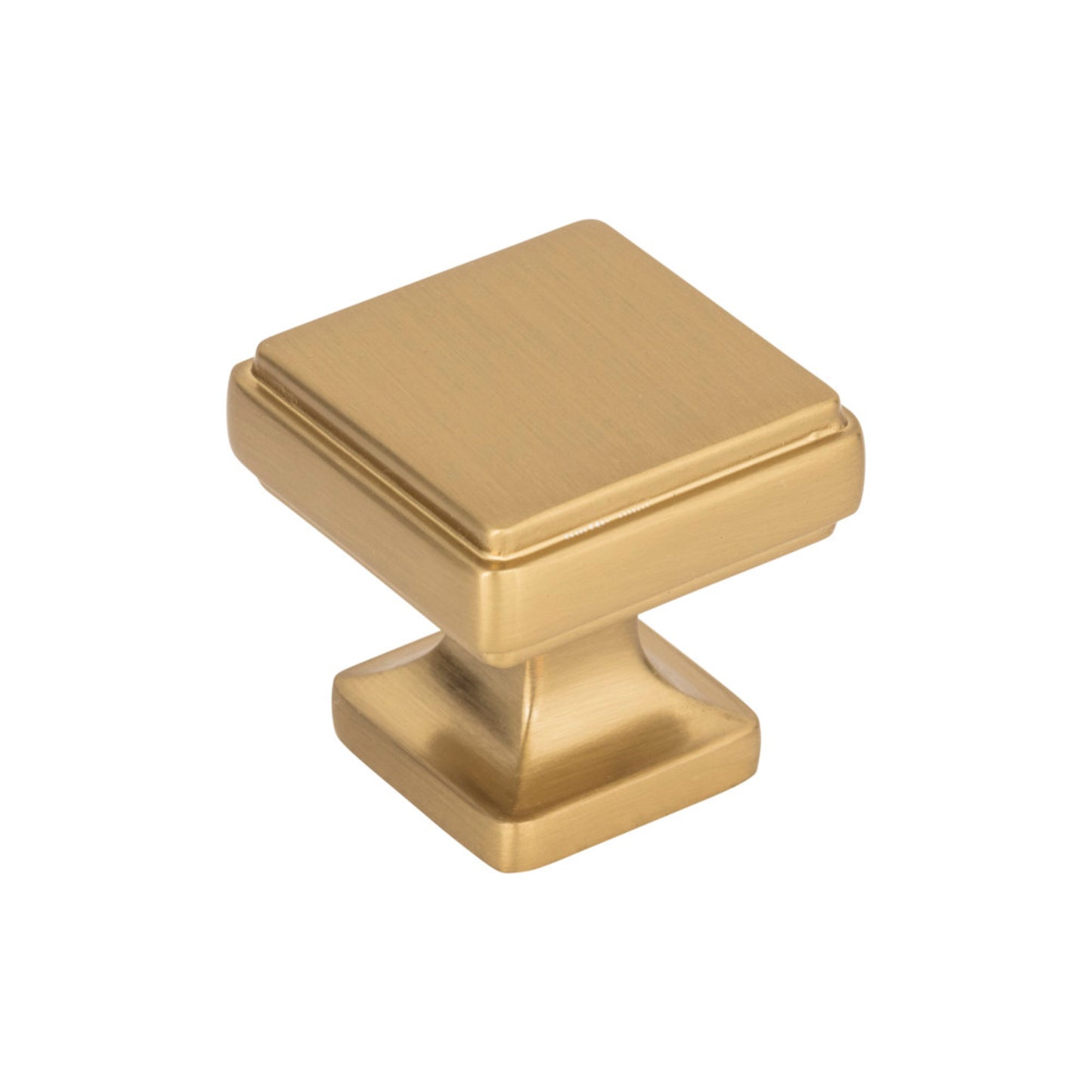ATLAS A201-WB Kate 1 1/4" Length Square Knob - Warm Brass