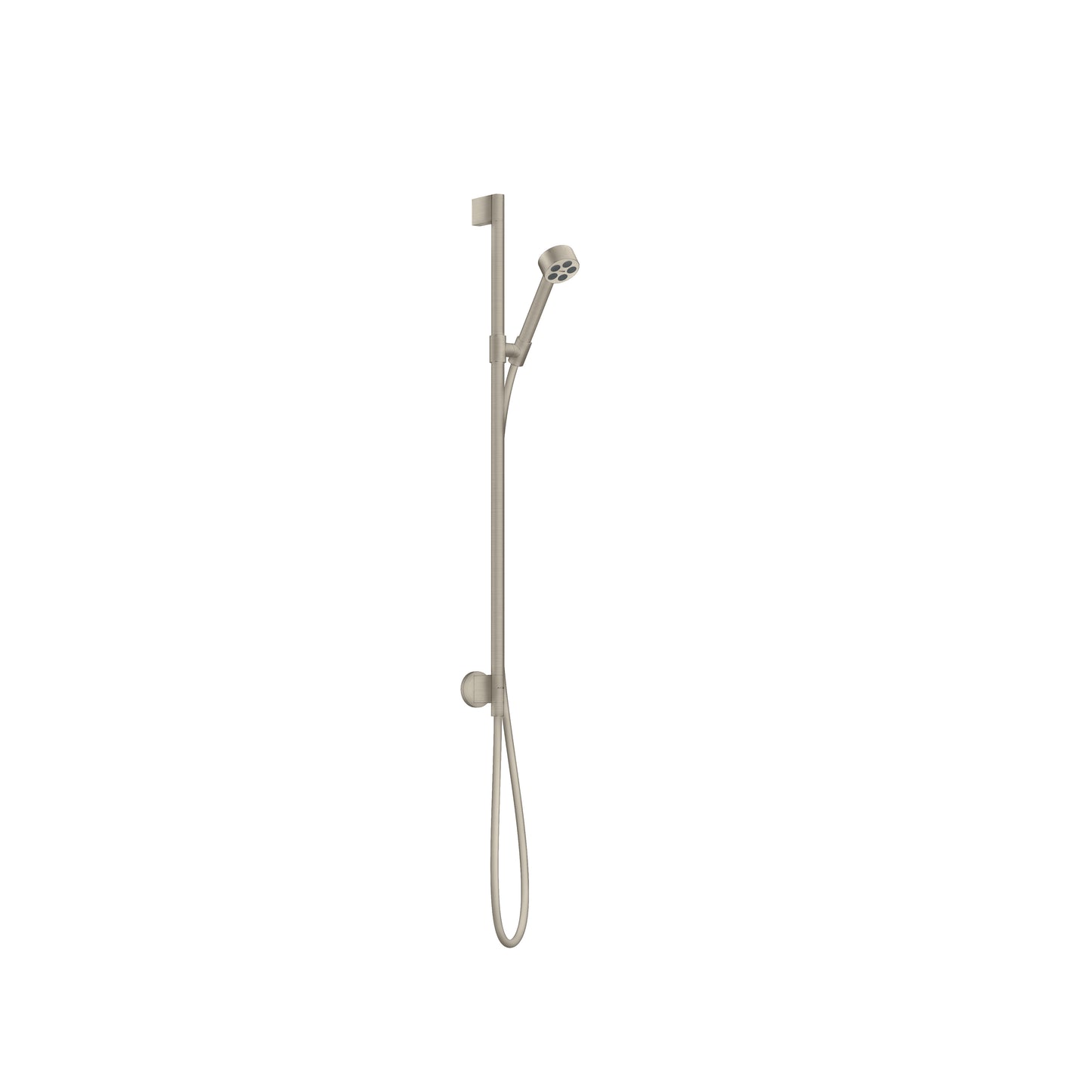 AXOR ONE Wallbar Set 75 1-Jet with Wall Outlet, 2.5 GPM in Brushed Nickel