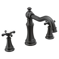 MOEN TS22101BL Weymouth Two-Handle Roman Tub Faucet In Matte Black