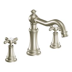 MOEN TS22101BN Weymouth Two-Handle Roman Tub Faucet In Brushed Nickel