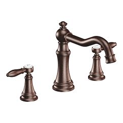 MOEN TS22103ORB Weymouth Two-Handle Roman Tub Faucet In Oil Rubbed Bronze