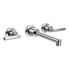 MOEN TS43003 Arris Two-Handle Wall Mount Bathroom Faucet In Chrome