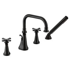 MOEN TS44506BL Colinet Two-Handle Roman Tub Faucet - Matte Black