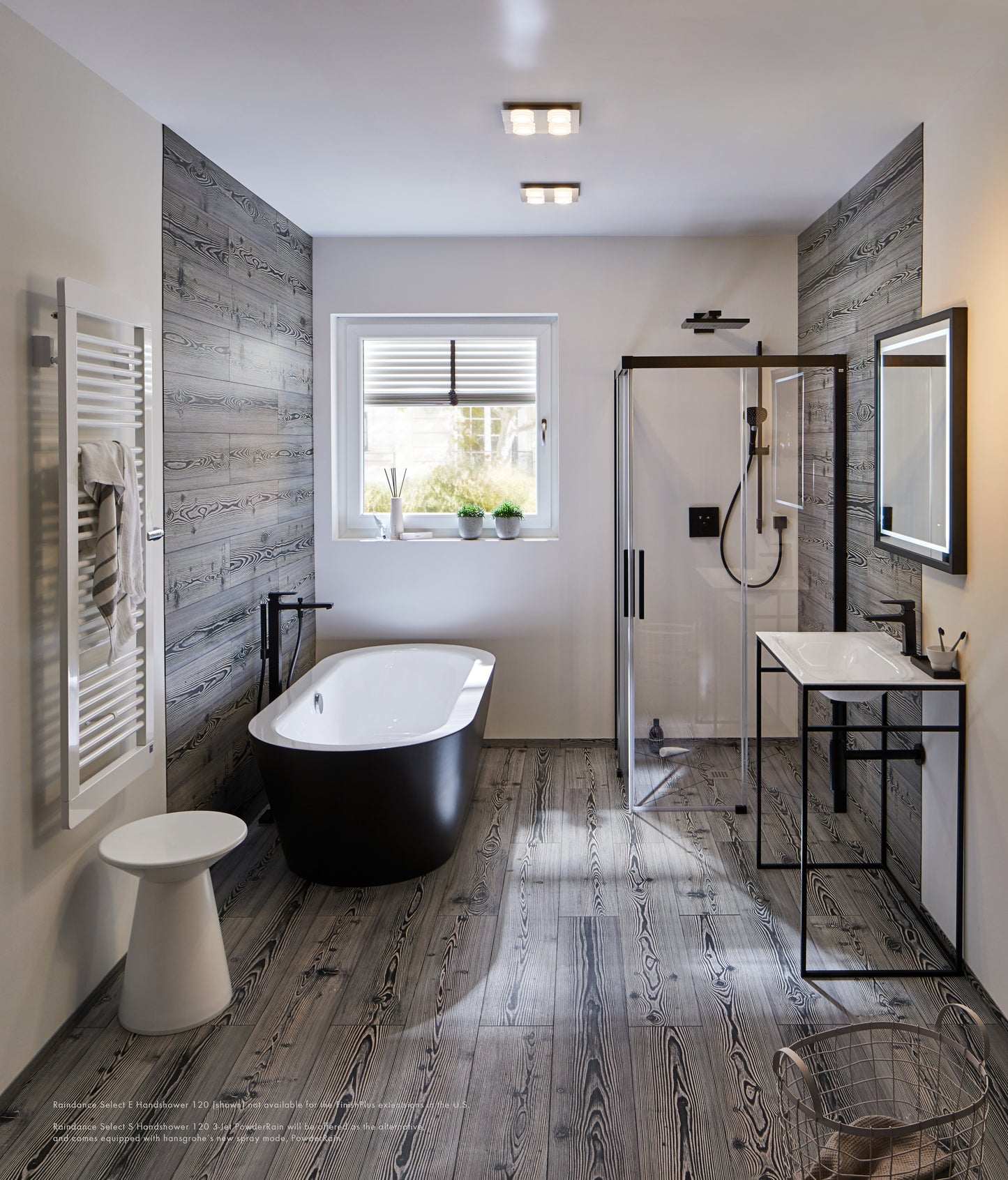 HANSGROHE 28387671 Matte Black Modern Handshower Holder