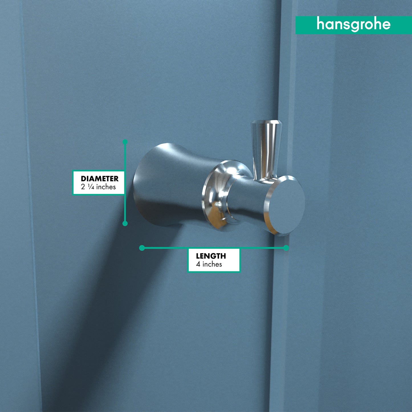 HANSGROHE 04788000 Chrome Joleena Transitional Single Hook