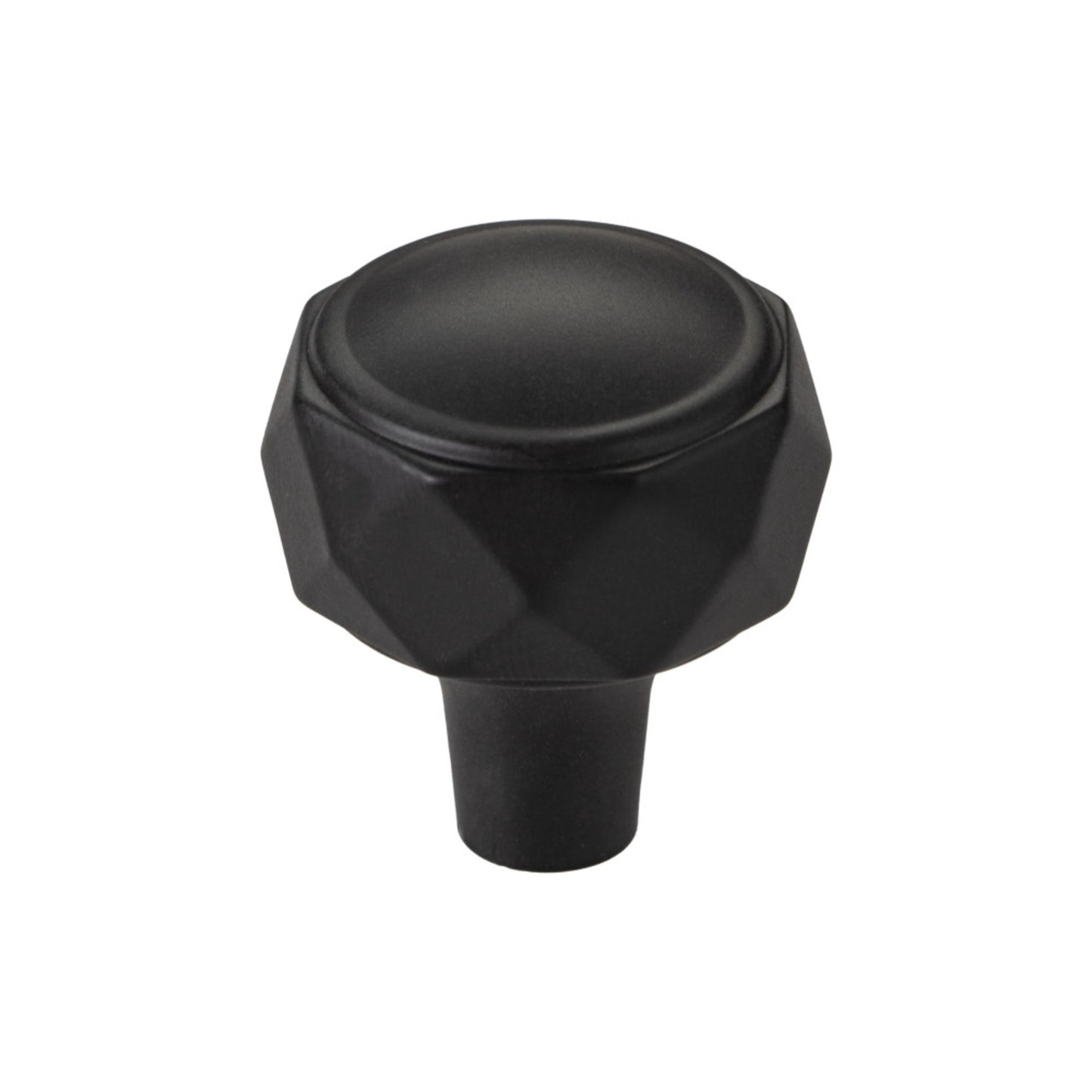 TOP KNOBS TK3080BLK Kingsmill 1 1/4" Diameter Geometric Knob - Flat Black