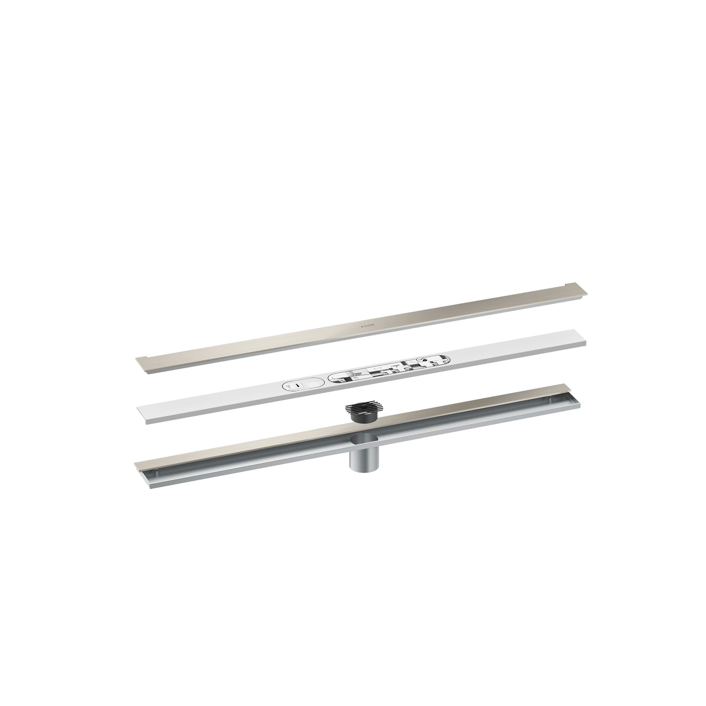 AXOR 42526801 Drains Wall Installation 31 1/2" - Stainless Steel Optic