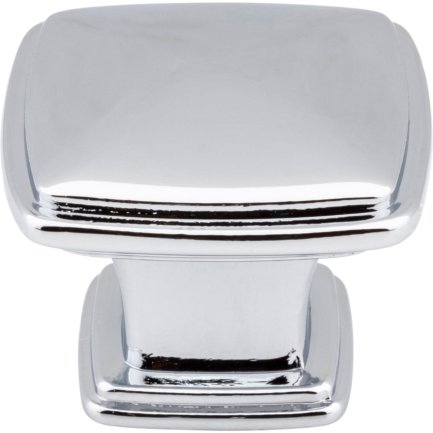 JEFFREY ALEXANDER 1091PC Milan 1 1-1/4" Length Square Knob - Polished Chrome