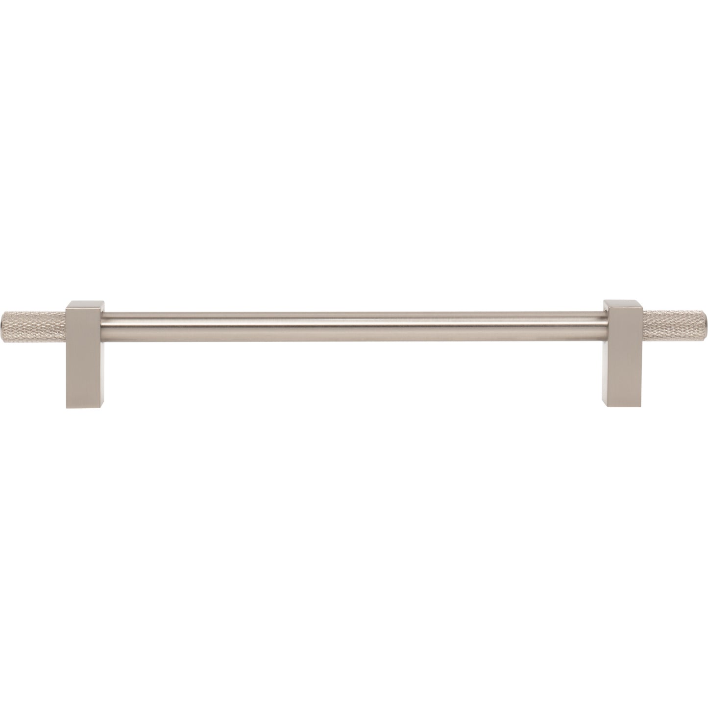 JEFFREY ALEXANDER 698-192SN Larkin Knurled Ends 192 mm Center-to-Center Bar Pull - Satin Nickel