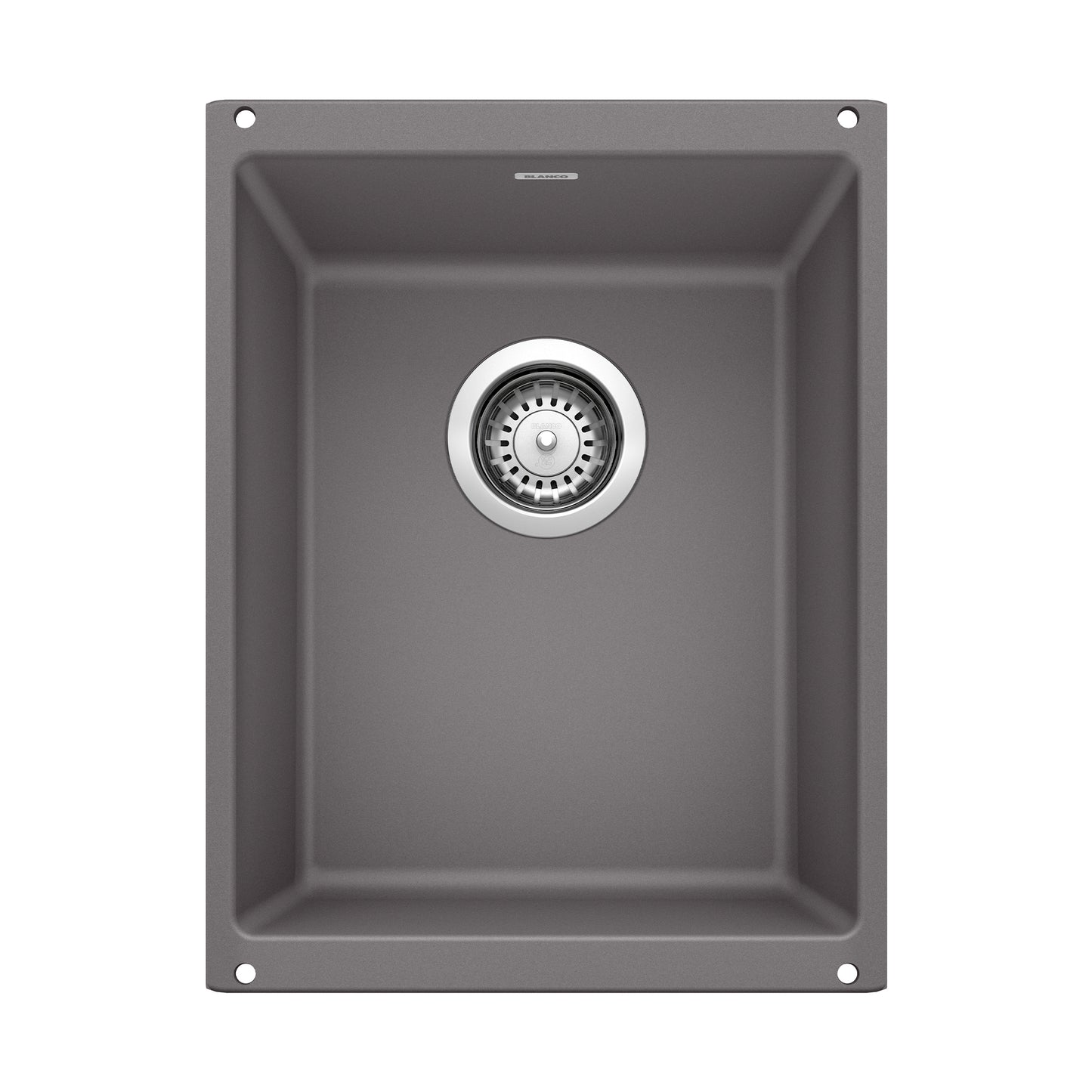 BLANCO 519048 Precis Precis SILGRANIT 13" Undermount Bar Sink - Cinder in Cinder