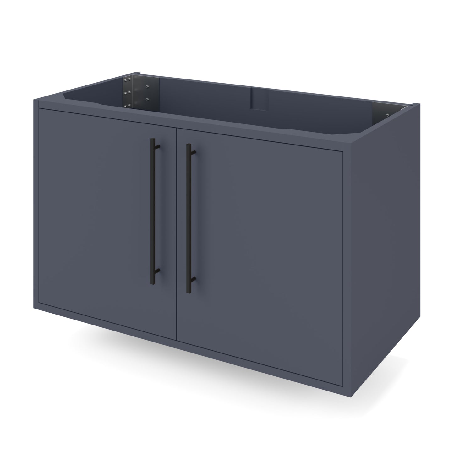 JEFFREY ALEXANDER VN2TEM-36-BS-NT 36" Blue Steel Tempest Vanity - Blue Steel