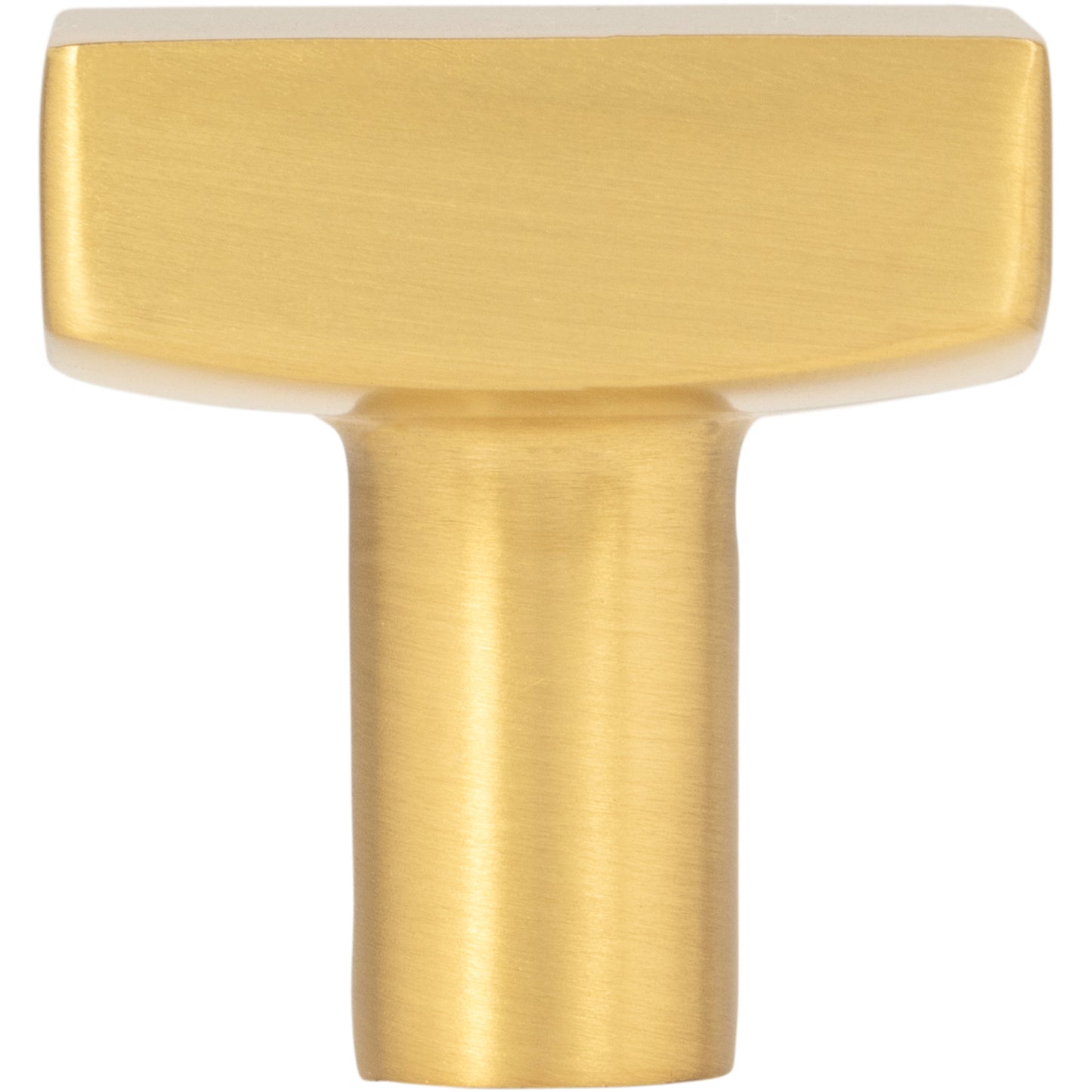 JEFFREY ALEXANDER 845BG Dominique 1-1/8" Length Square Knob - Brushed Gold