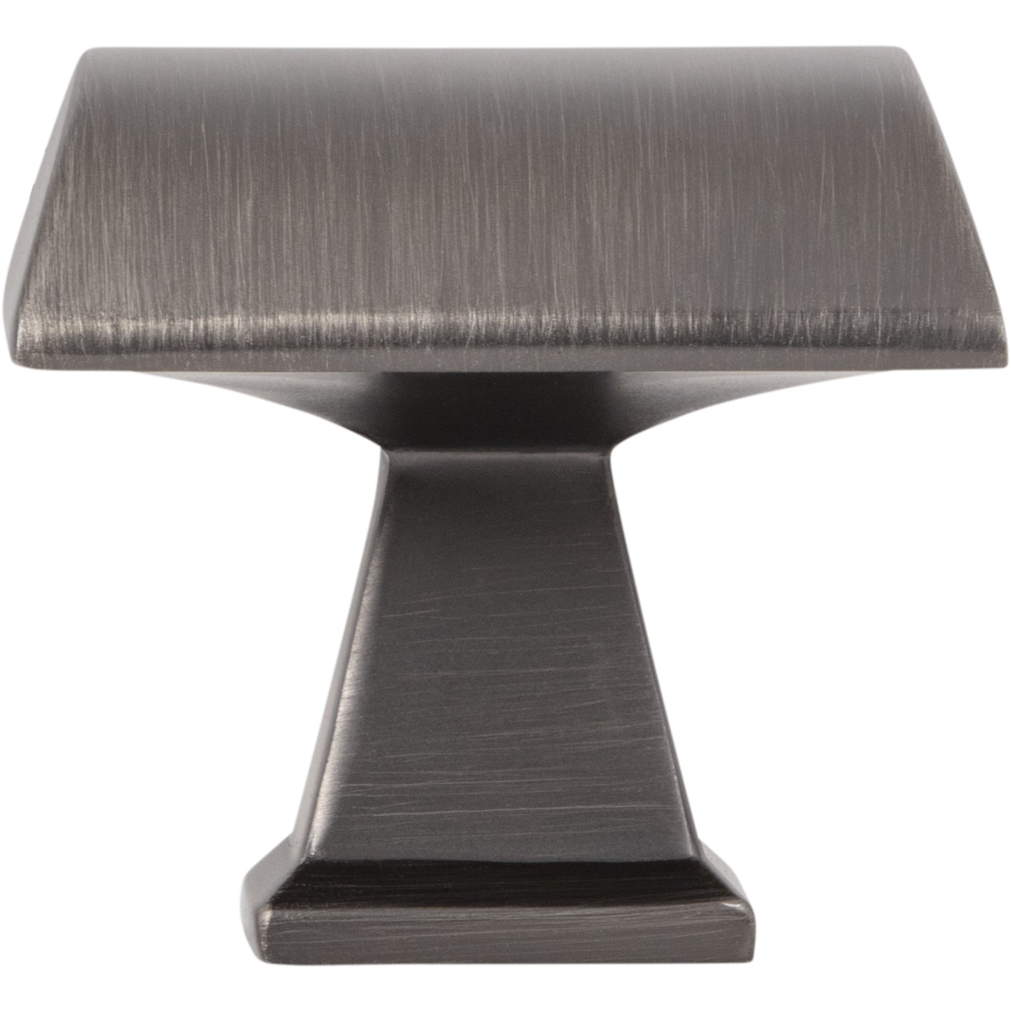 JEFFREY ALEXANDER 944BNBDL Roman 1-1/4" Length Square Knob - Brushed Pewter