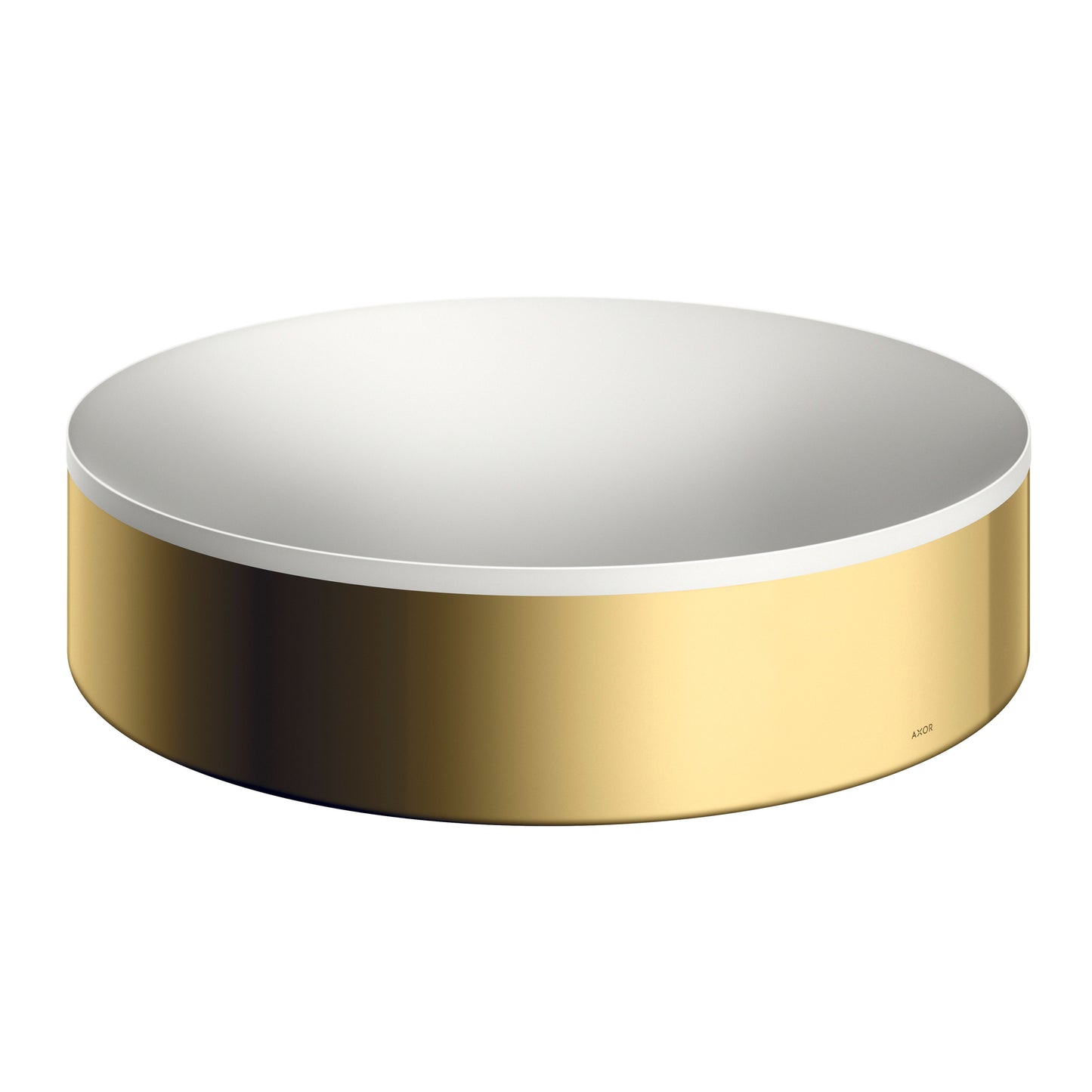 AXOR Suite Sinks Round Sink without Overflow, 15 3/4" in Polished Gold Optic