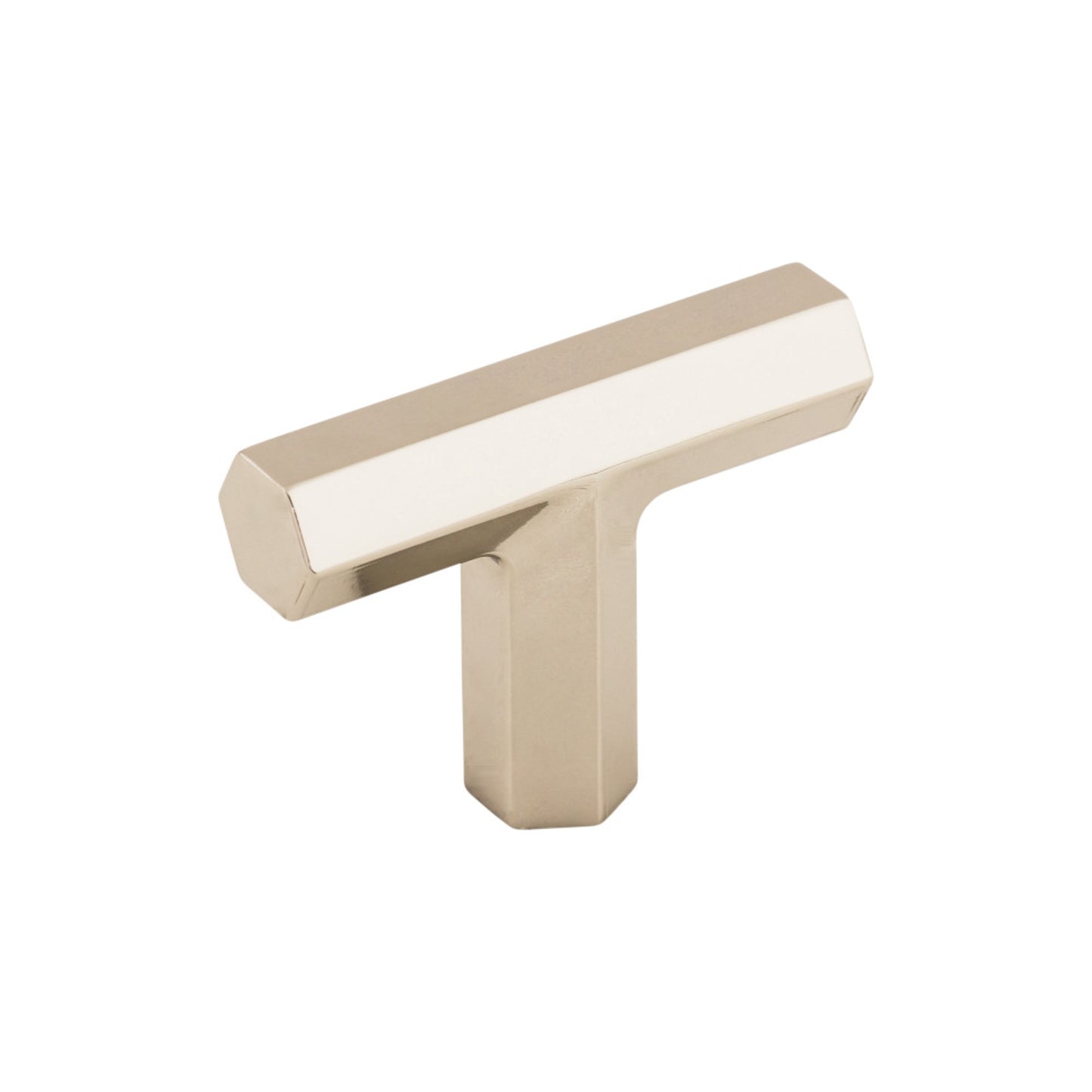 TOP KNOBS TK790PN Lydia 1 3/4" Length Geometric Knob - Polished Nickel