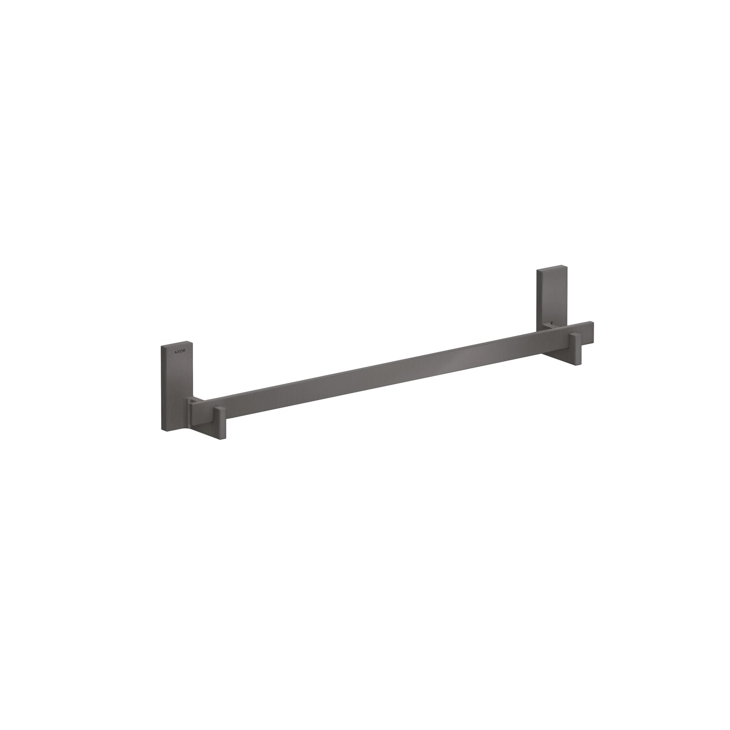 AXOR 42661340 Universal Rectangular Towel Bar, 24" - Brushed Black Chrome