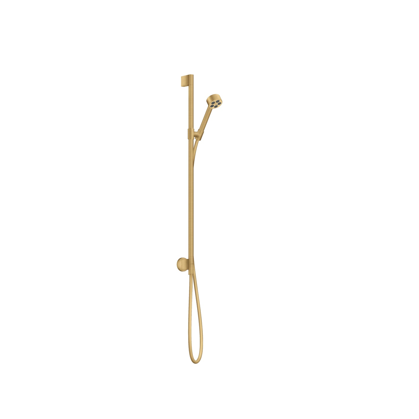 AXOR ONE Wallbar Set 75 1-Jet with Wall Outlet, 2.5 GPM in Brushed Gold Optic