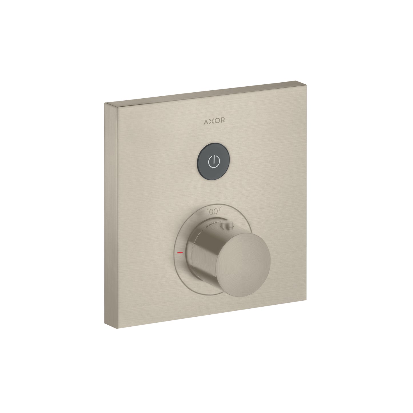 AXOR 36714821 ShowerSelect Thermostatic Trim Square for 1 Function - Brushed Nickel