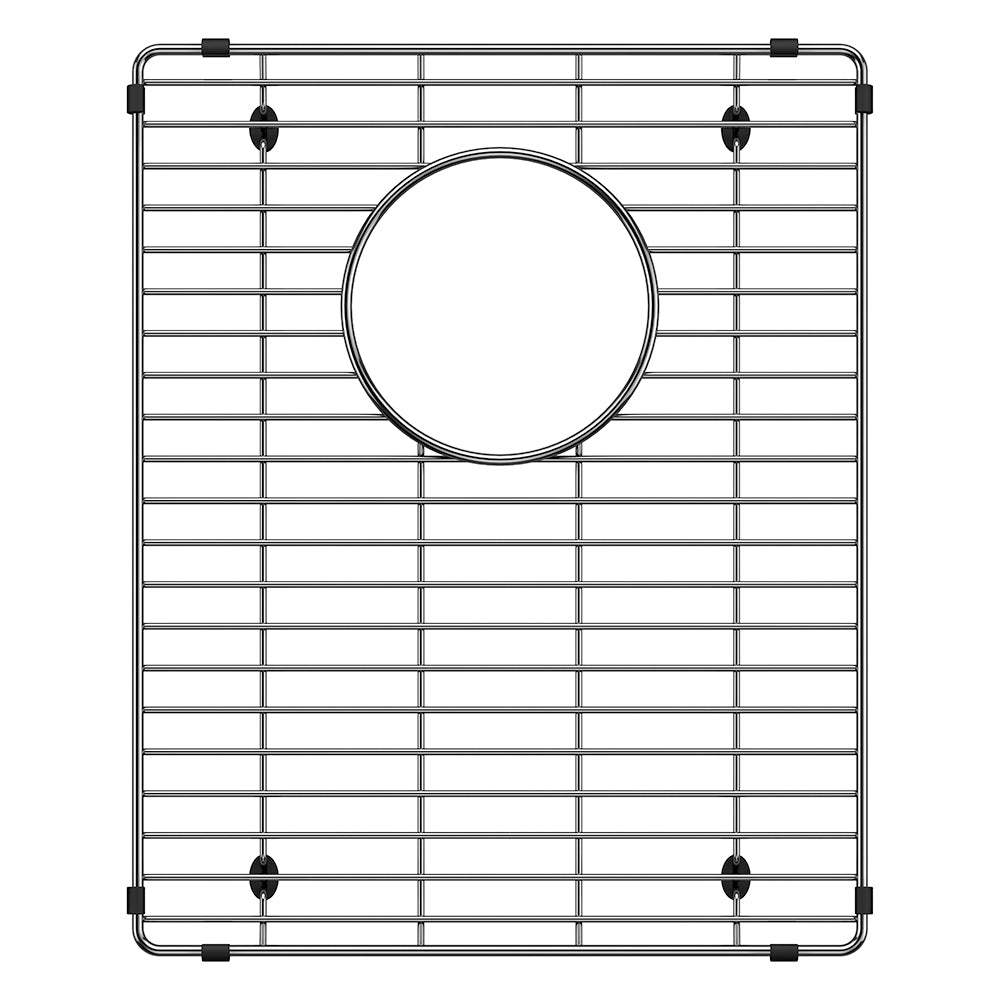 BLANCO 237464 Quatrus Stainless Steel Sink Grid for Quatrus 60/40 Sink - Small Bowl in Stainless Steel