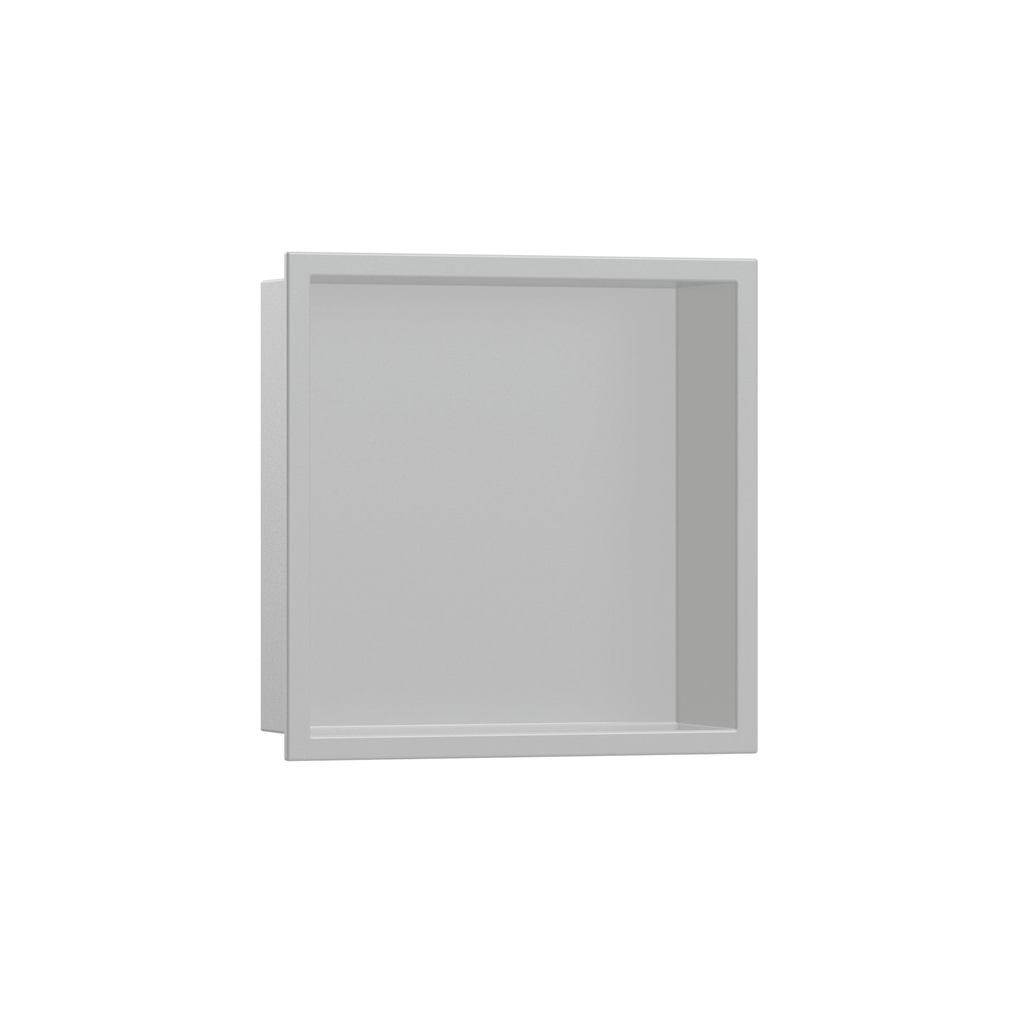 HANSGROHE 56061380 XtraStoris Original Wall Niche with Integrated Frame 12"x 12"x 4" in Concrete Grey