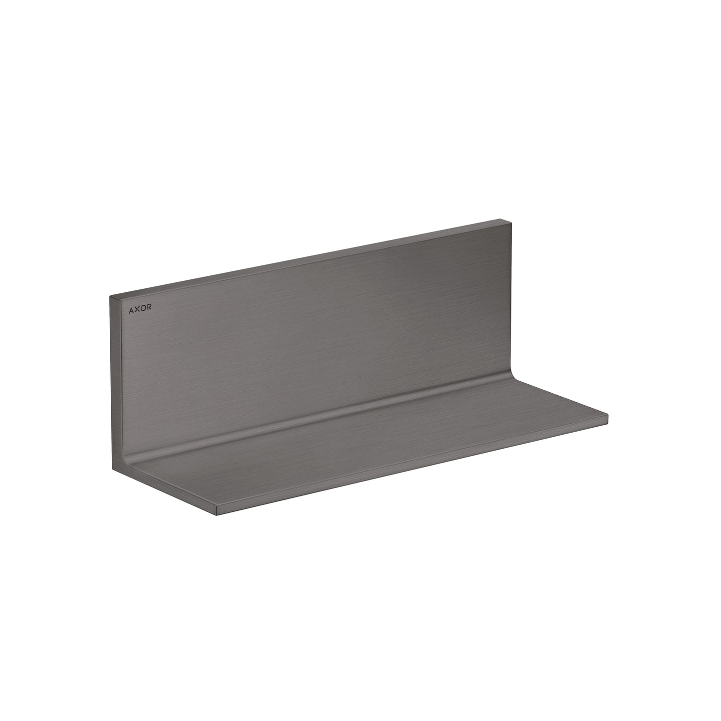 AXOR 42644340 Universal Rectangular Shelf, 12" - Brushed Black Chrome