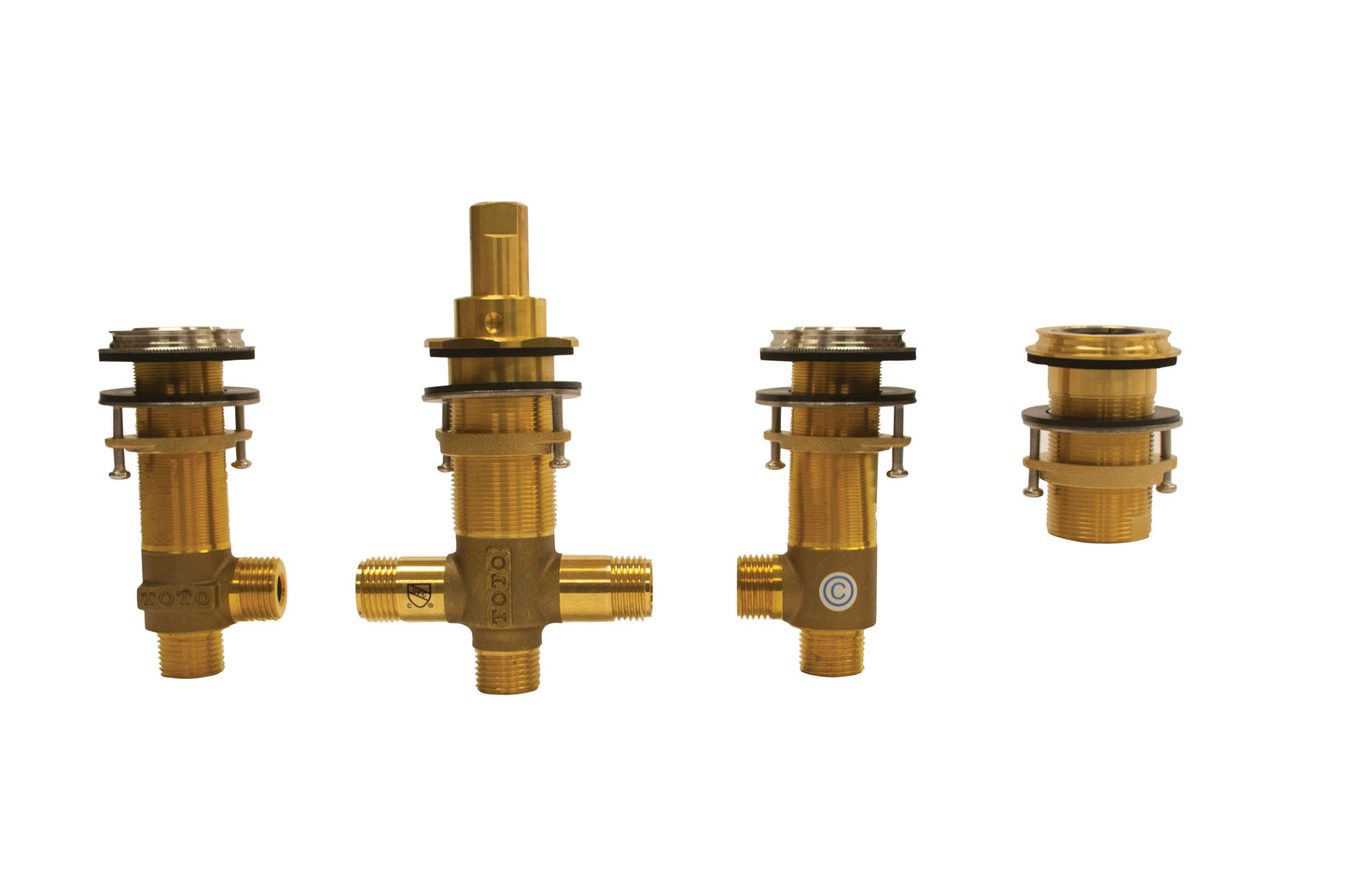 TOTO TBN02204U#BN Four-Hole Roman Tub Filler Rough-In Valve - Brushed Nickel