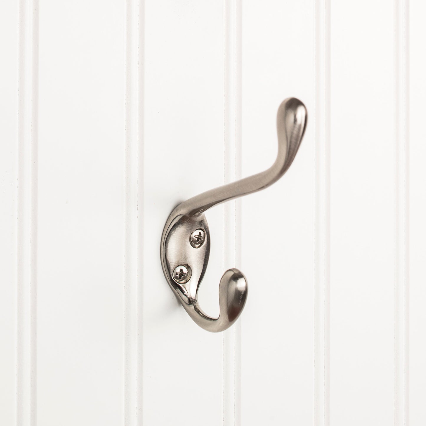 ELEMENTS YD40-450SN Elements Wall Double Hook - Satin Nickel