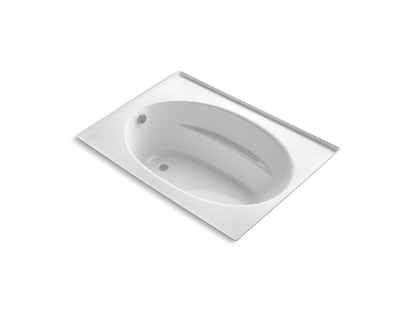 KOHLER Windward 60" x 42" alcove bath - White, K-1113-F-0