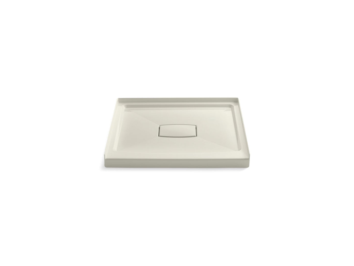 KOHLER Archer 36" x 36" alcove shower base, center drain - Biscuit, K-9396-96
