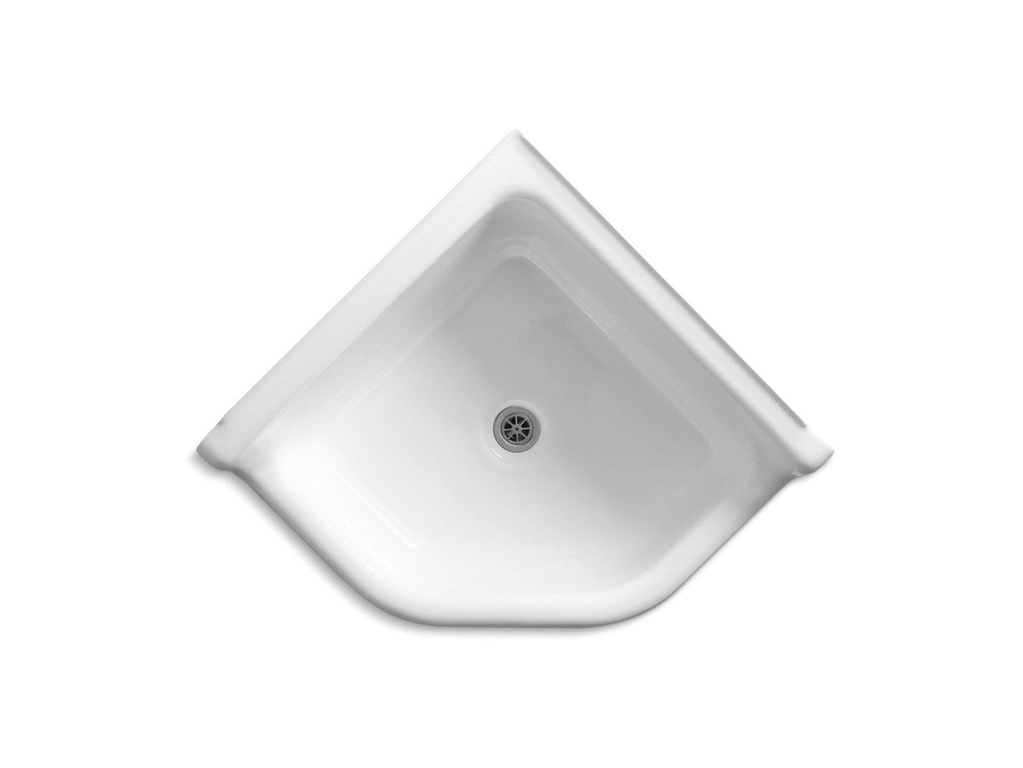 KOHLER K-6710-0 Whitby Floor-mount corner service sink - White