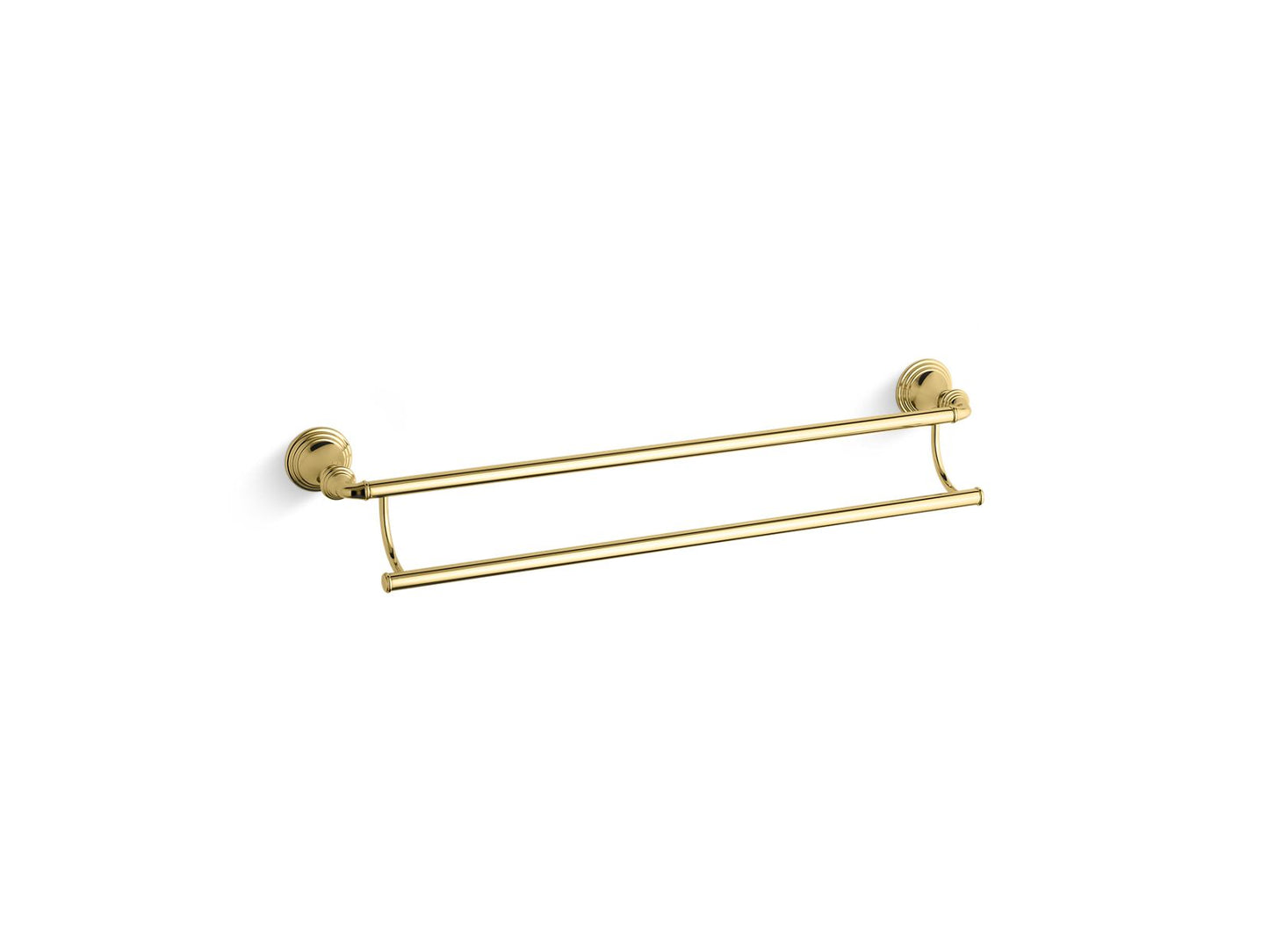 KOHLER K-10553-PB Devonshire 24" Double Towel Bar In Vibrant Polished Brass