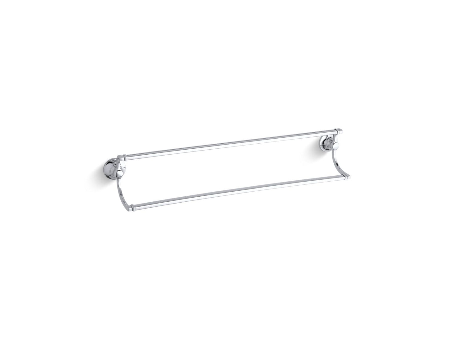 KOHLER K-11413-CP Bancroft 24" Double Towel Bar In Polished Chrome
