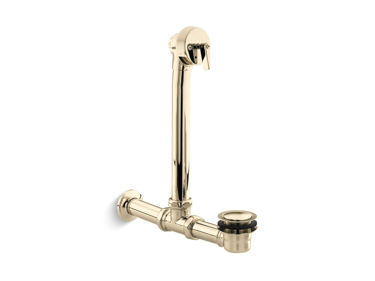 KOHLER Iron Works Exposed bath drain for above-the-floor installation - Vibrant French Gold, K-7104-AF