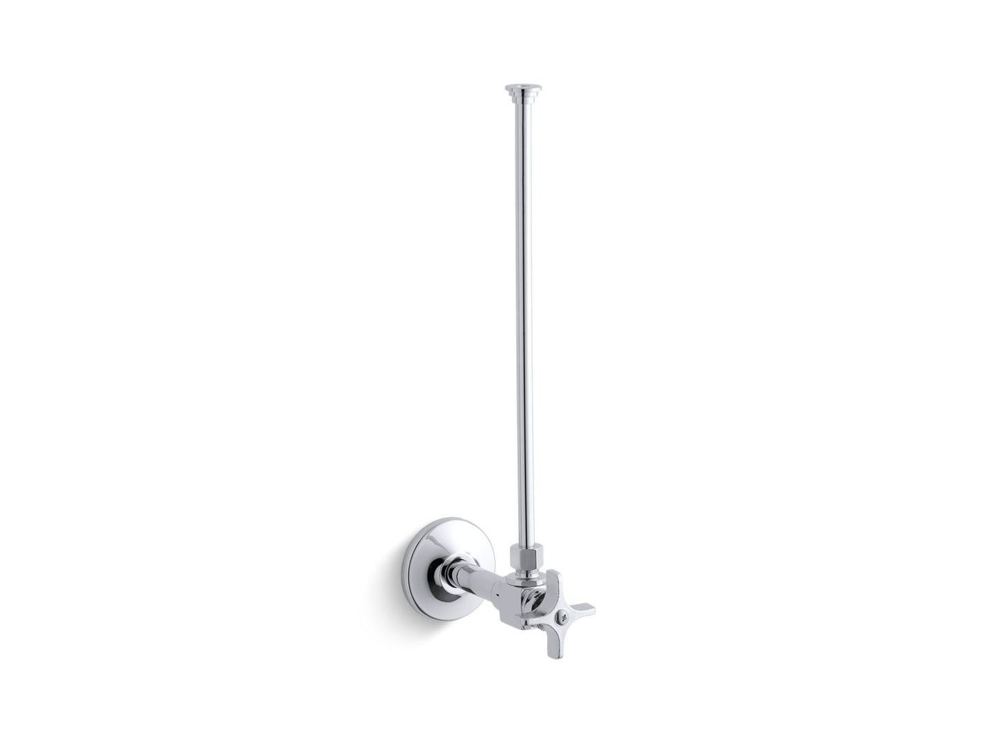 KOHLER K-7637-AF 3/8" NPT angle supply with stop and annealed vertical tube - Vibrant French Gold