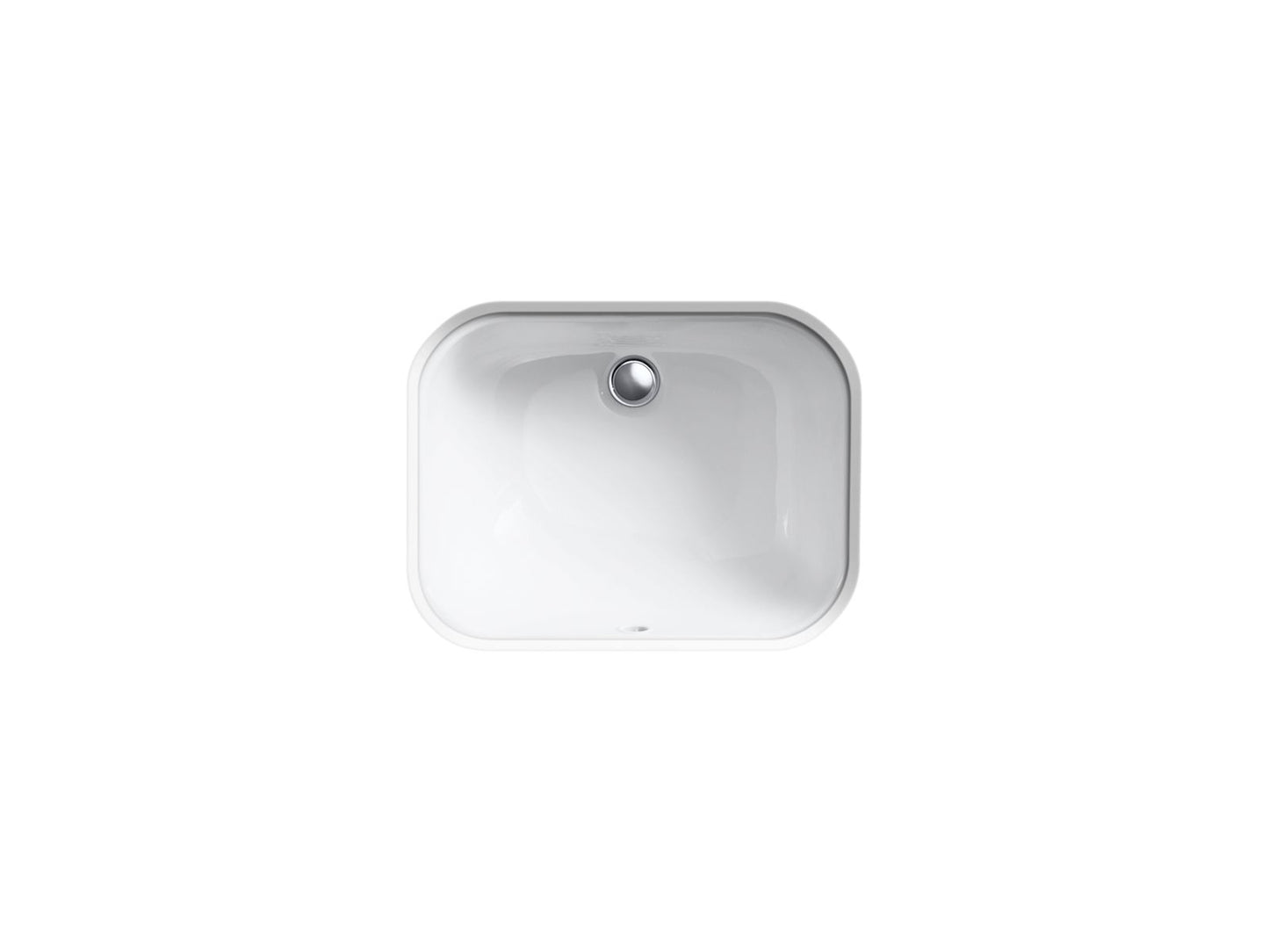KOHLER K-2890-4U-0 Tahoe 20" rectangular undermount bathroom sink - White