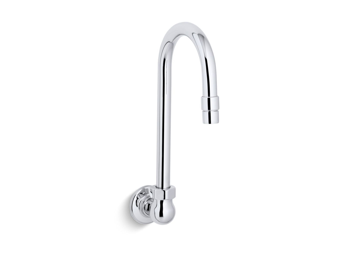 KOHLER K-13782-CP Sink gooseneck spout with aerator - Polished Chrome