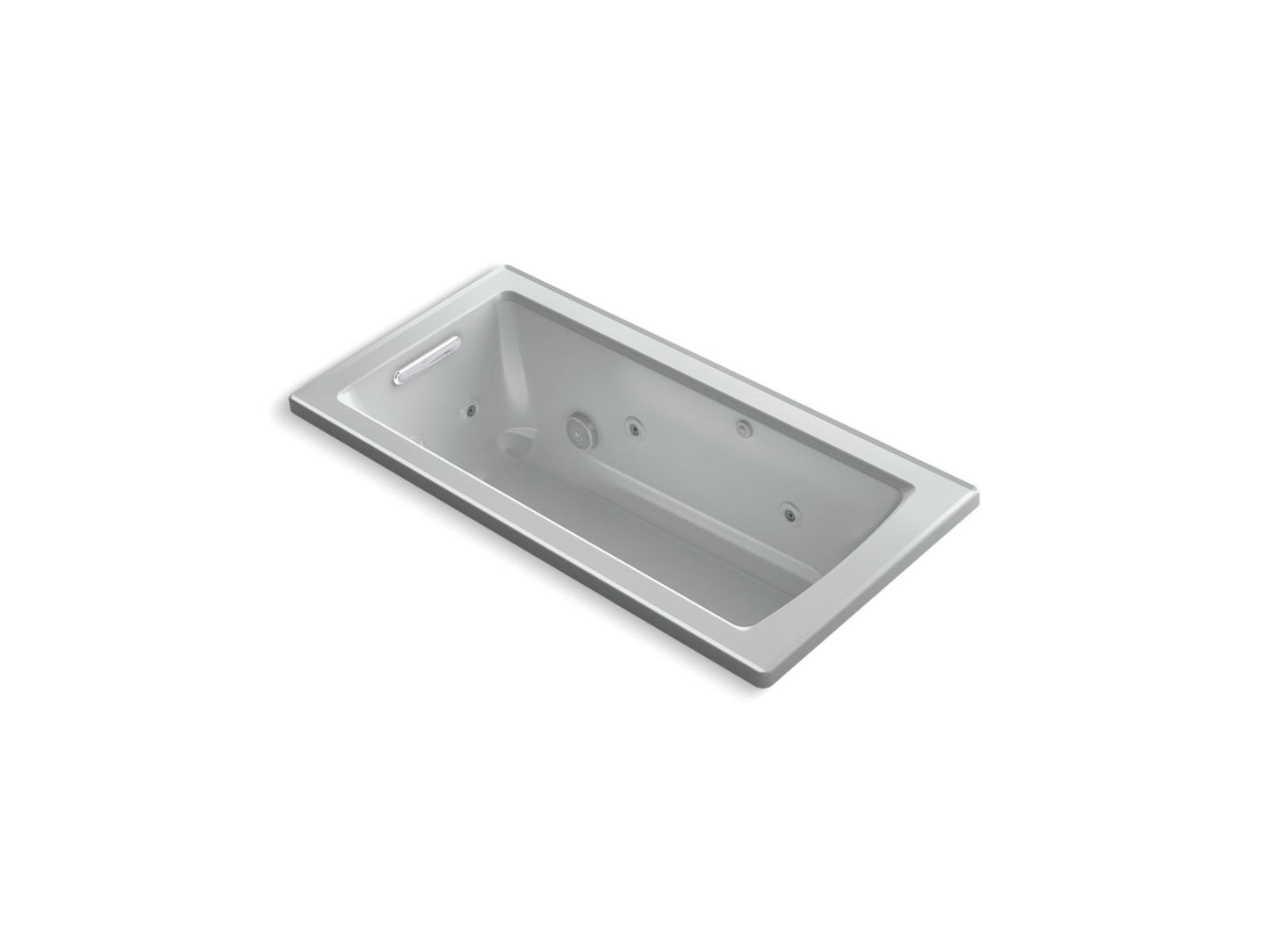KOHLER Archer 60" x 30" drop-in whirlpool bath - Ice Grey, K-1947-95